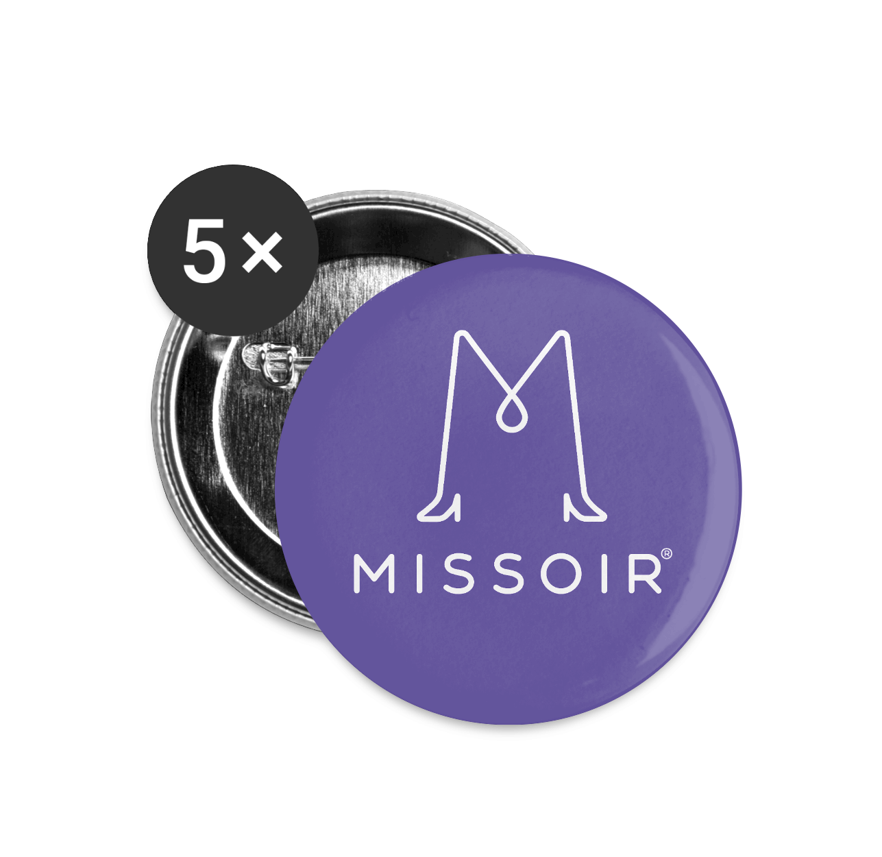 Missoir Logo Buttons 5x